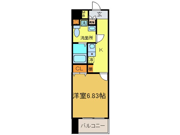 セントレイクセレブ代官町の物件間取画像